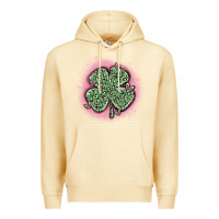 Pina Colada leopard shamrocks with hearts Premium Hoodie - MaliasSmallBusiness