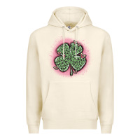 Tofu leopard shamrocks with hearts Premium Hoodie - MaliasSmallBusiness