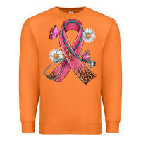 Carrot Cancer Ribbon Stethoscope Daisy Butterfly Premium Sweatshirt - Artiststas