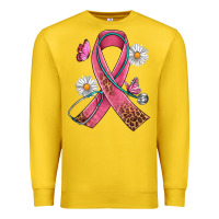 Lemon Cancer Ribbon Stethoscope Daisy Butterfly Premium Sweatshirt - Artiststas