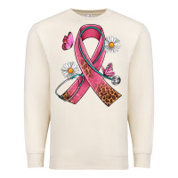Sandshell Cancer Ribbon Stethoscope Daisy Butterfly Premium Sweatshirt - Artiststas