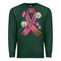 Sports Green Cancer Ribbon Stethoscope Daisy Butterfly Premium Sweatshirt - Artiststas