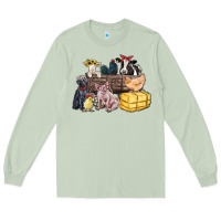 Matcha farm animals wagon Long Sleeve Tee - Zillion Design Studio