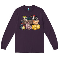 Plum farm animals wagon Long Sleeve Tee - Zillion Design Studio