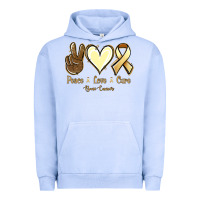 Pigment Grape Ice Peace love cure Bone Cancer Urban Hoodie - NancyCooperArtShop
