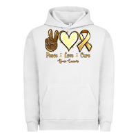Pigment Lunar Rock Peace love cure Bone Cancer Urban Hoodie - NancyCooperArtShop