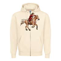 Sandshell christmas cowgirl Zipper Hoodie - RanaPortraitStore