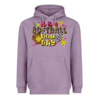 Lavender it is a softball kinda day Heavyweight Hoodie - JahusDesignShop