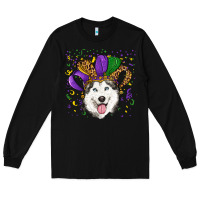 Black Mardi gras hat husky Long Sleeve Tee - RanaPortraitStore