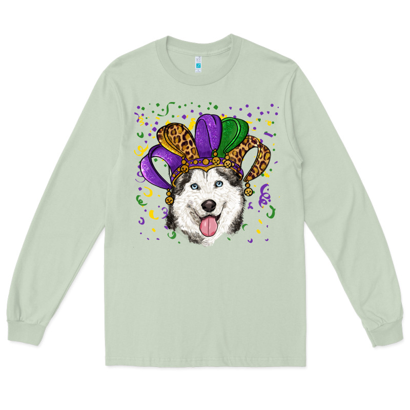 Mardi Gras Hat Husky Long Sleeve Tee by RanaPortraitStore | Teevron