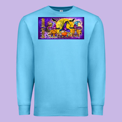Spooky Squad Mug Premium Sweatshirt Designed By Bundleandbundleshop