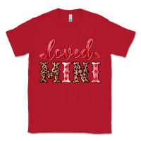 Red loved mini Classic Tee - RanaPortraitStore