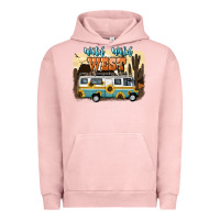 Pigment Salmon wild wild west Urban Hoodie - NancyCooperArtShop