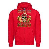 Red Cinco de Mayo Zipper Hoodie - texasbilliewilder