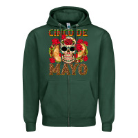 Sports Green Cinco de Mayo Zipper Hoodie - texasbilliewilder