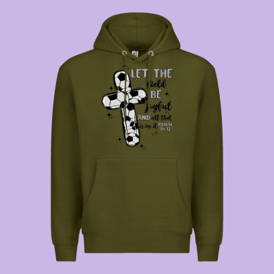 Soccer Premium Hoodie Designed By Maliassmallbusiness