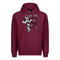 Burgundy soccer Premium Hoodie - MaliasSmallBusiness