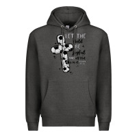 Charcoal Heather soccer Premium Hoodie - MaliasSmallBusiness
