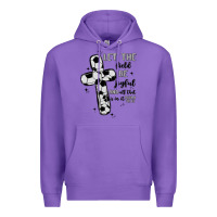 Purple soccer Premium Hoodie - MaliasSmallBusiness