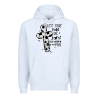 White soccer Premium Hoodie - MaliasSmallBusiness