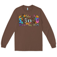 Chestnut she is strong proverbs 31 25 Long Sleeve Tee - Zillion Design Studio