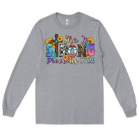 Heather Grey she is strong proverbs 31 25 Long Sleeve Tee - Zillion Design Studio