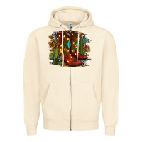 Sandshell christmas cowboy boots Zipper Hoodie - RanaPortraitStore