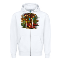 White christmas cowboy boots Zipper Hoodie - RanaPortraitStore
