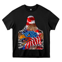 Black america Heavy Core Tee - CowhideDigitalArt