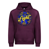 Mauve Wine fight colorectal cancer Urban Hoodie - NancyCooperArtShop