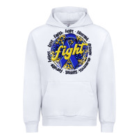 White fight colorectal cancer Urban Hoodie - NancyCooperArtShop