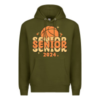 Army Green basketball senior 2024 Premium Hoodie - MaliasSmallBusiness
