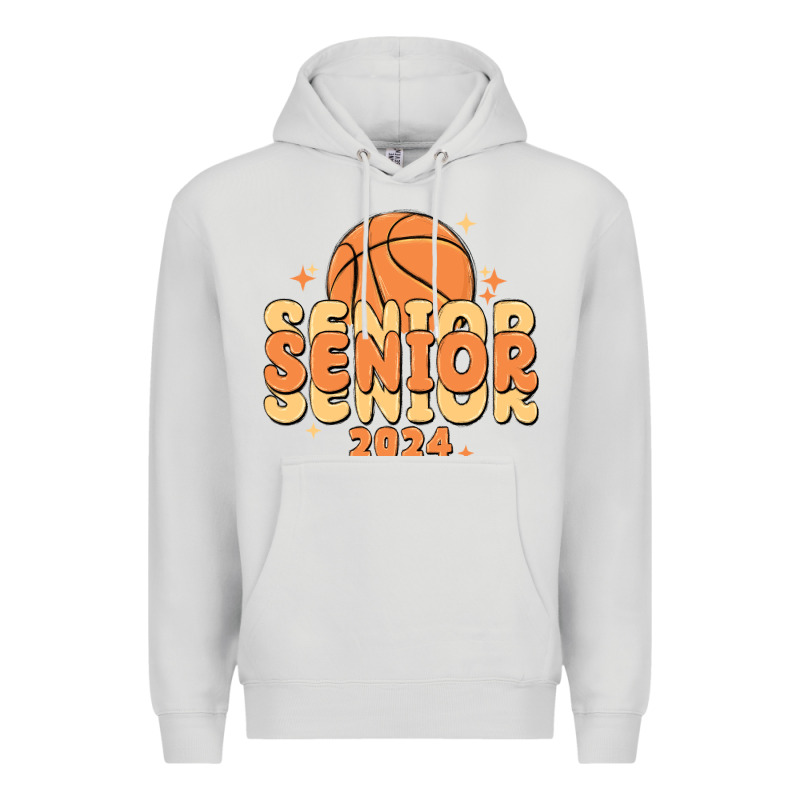 Basketball Senior 2024 Premium Hoodie by MaliasSmallBusiness | Teevron