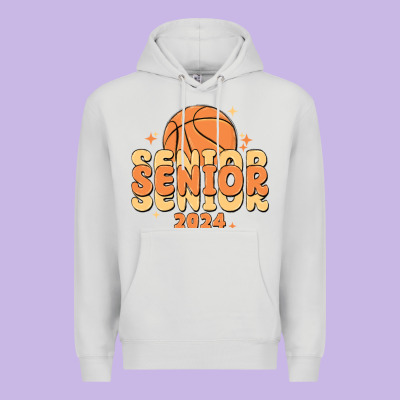 Basketball Senior 2024 Premium Hoodie Designed By Maliassmallbusiness
