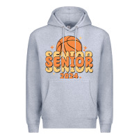 Heather Grey basketball senior 2024 Premium Hoodie - MaliasSmallBusiness
