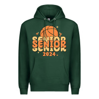 Sports Green basketball senior 2024 Premium Hoodie - MaliasSmallBusiness