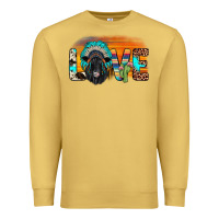 Antique Gold love black angus indian headdress Premium Sweatshirt - JahusDesignShop