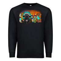 Black love black angus indian headdress Premium Sweatshirt - JahusDesignShop