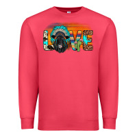 Love Black Angus Indian Headdress Premium Sweatshirt | Teevron