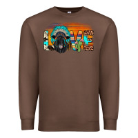 Chestnut love black angus indian headdress Premium Sweatshirt - JahusDesignShop