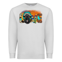 Dove Grey love black angus indian headdress Premium Sweatshirt - JahusDesignShop
