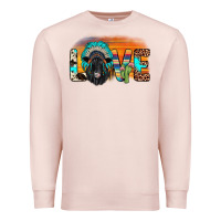 Pale Pink love black angus indian headdress Premium Sweatshirt - JahusDesignShop