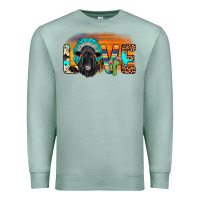 Seafoam love black angus indian headdress Premium Sweatshirt - JahusDesignShop