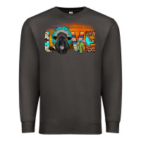 Smoke love black angus indian headdress Premium Sweatshirt - JahusDesignShop