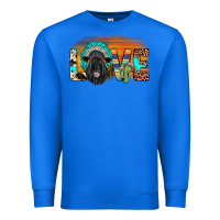 True Royal love black angus indian headdress Premium Sweatshirt - JahusDesignShop