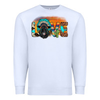 White love black angus indian headdress Premium Sweatshirt - JahusDesignShop