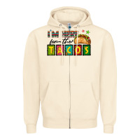 Sandshell I'm Here For The Tacos Zipper Hoodie - texasbilliewilder