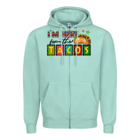 Seafoam I'm Here For The Tacos Zipper Hoodie - texasbilliewilder