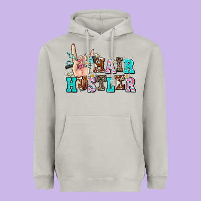 Hair Hustler Heavyweight Hoodie Designed By Adodesignshop