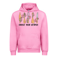 Fuchsia Pink choose your weapon Urban Hoodie - MaliasSmallBusiness